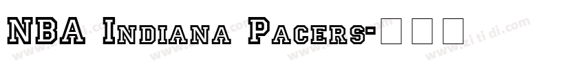NBA Indiana Pacers字体转换